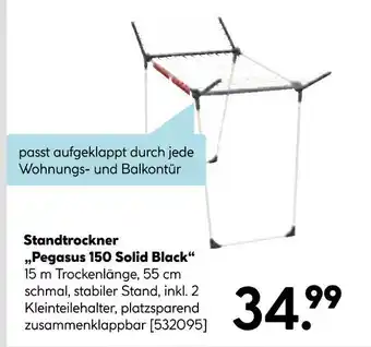 Hellweg Standtrockner „pegasus 150 solid black“ Angebot