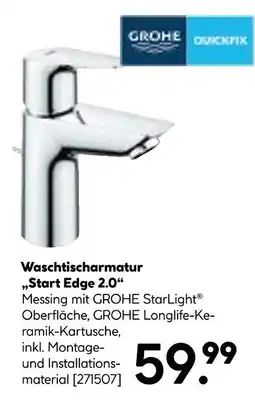 Hellweg Grohe waschtischarmatur „start edge 2.0“ Angebot