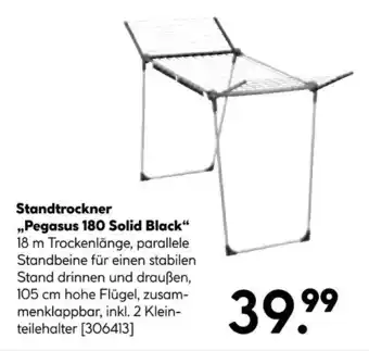 Hellweg Leifheit standtrockner „pegasus 180 solid black“ Angebot