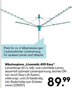Hellweg Wäschespinne linomatic 400 easy Angebot