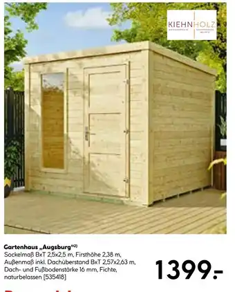 Hellweg Gartenhaus „augsburg“ Angebot