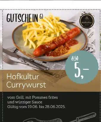 XXXLutz Gutschein hofkultur currywurst Angebot
