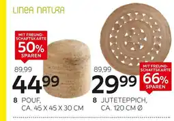 XXXLutz Linea natura juteteppich oder pouf Angebot