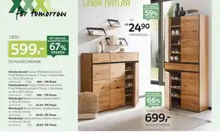 XXXLutz Linea natura schuhschrank oder wandregal Angebot