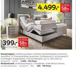 XXXLutz Boxspringbett oder nachtschrank Angebot