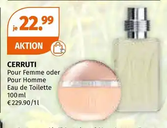 Müller Cerruti pour femme oder pour homme Angebot