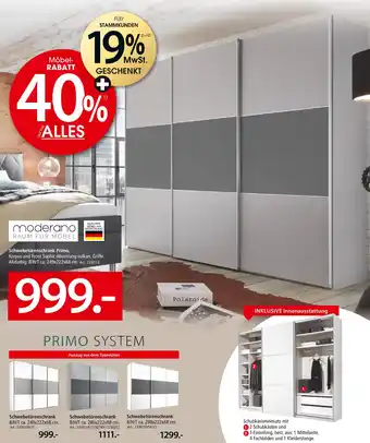 Zurbrüggen Moderano primo system Angebot