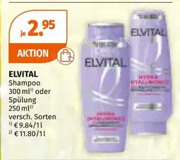 Müller Elvital shampoo oder spülung Angebot