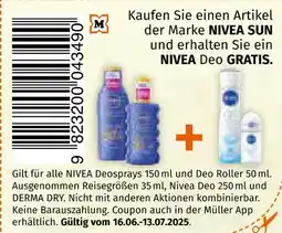 Müller Nivea sun nivea sun Angebot