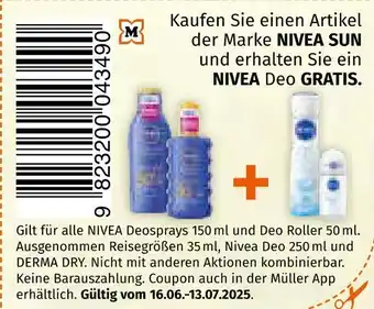 Müller Nivea sun nivea sun Angebot