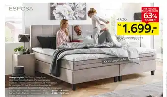 XXXLutz Esposa boxspringbett Angebot