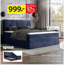 XXXLutz Esposa boxspringbett inkl. bettkasten Angebot