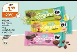 Müller Veganz bio protein cake bar Angebot