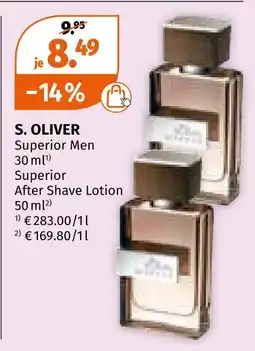 Müller S. oliver superior men, superior after shave lotion Angebot