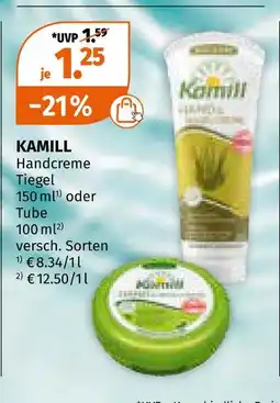 Müller Kamill handcreme Angebot