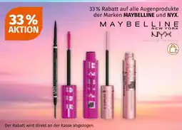 Müller Maybelline, nyx 33 % rabatt auf alle augenprodukte Angebot