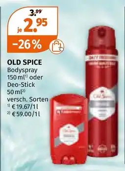 Müller Old spice Angebot