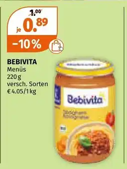 Müller Bebivita menüs Angebot