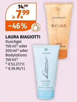 Müller Laura biagiotti duschgel oder bodylotions Angebot
