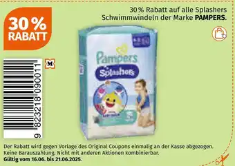 Müller Pampers 30 % rabatt Angebot