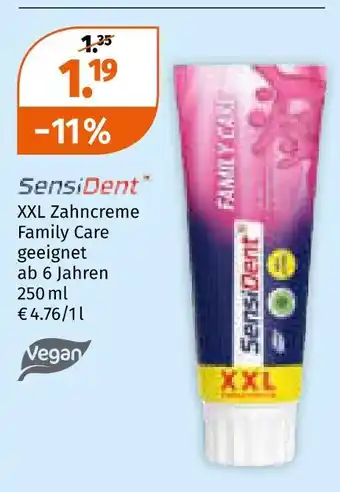 Müller Sensident xxl zahncreme family care Angebot