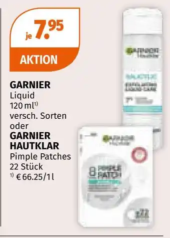 Müller Garnier liquid oder pimple patches Angebot