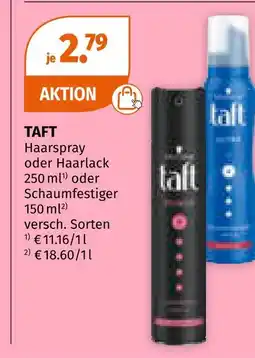 Müller Taft haarspray oder haarlack Angebot