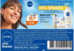 Müller Nivea nivea q10 Angebot