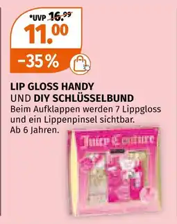 Müller Lip gloss handy und diy schlüsselbund Angebot