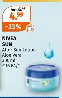 Müller Nivea sun after sun lotion Angebot