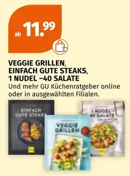 Müller Veggie grillen, einfach gute steaks, 1 nudel - 40 salate Angebot