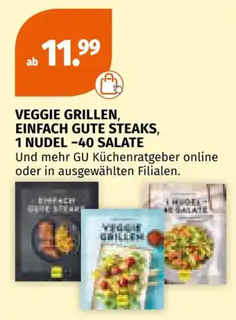 Müller Veggie grillen, einfach gute steaks, 1 nudel - 40 salate Angebot