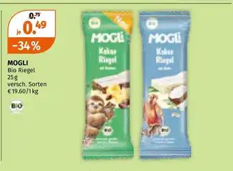 Müller Mogli bio riegel Angebot
