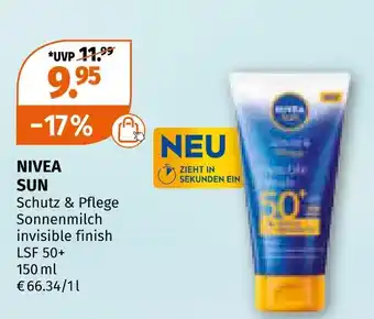 Müller Nivea sun schutz & pflege sonnenmilch Angebot