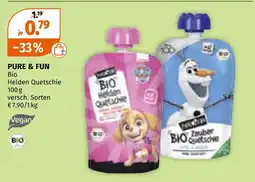 Müller Pure & fun bio helden quetschie Angebot