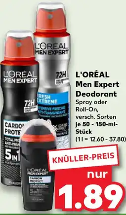 Kaufland L'OREAL Men Expert Deodorant Angebot