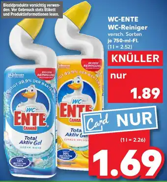 Kaufland WC-ENTE WC-Reiniger Angebot