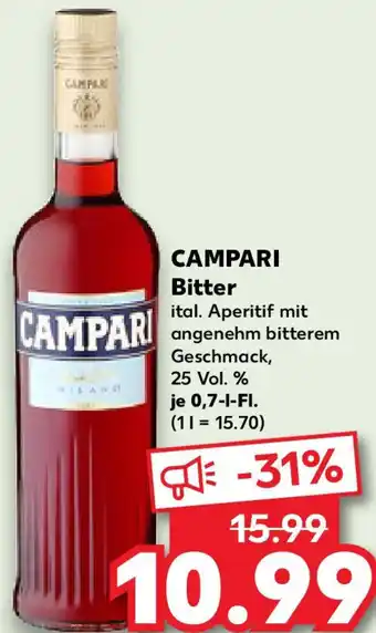 Kaufland CAMPARI Bitter Angebot
