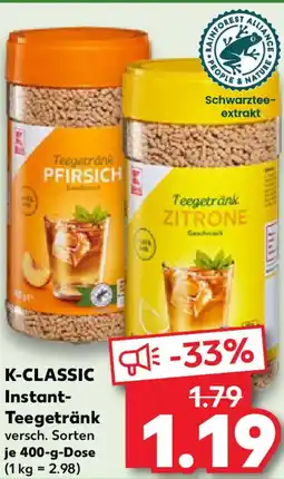 Kaufland K-CLASSIC Instant- Teegetränk Angebot