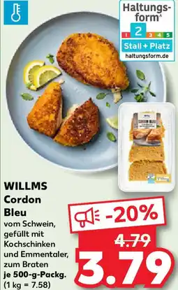 Kaufland WILLMS Cordon Bleu Angebot