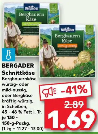 Kaufland BERGADER Schnittkäse Angebot