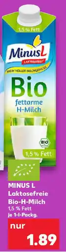 Kaufland MINUS L Laktosefreie Bio-H-Milch Angebot