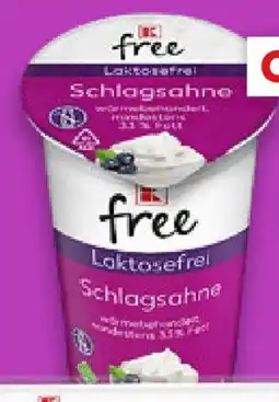 Kaufland K-FREE LAKTOSEFREI Schlagsahne Angebot