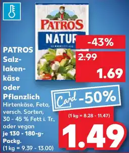 Kaufland PATROS Salz- laken- käse oder Pflanzlich Angebot