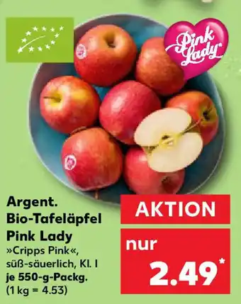 Kaufland Argent. Bio-Tafeläpfel Pink Lady Angebot