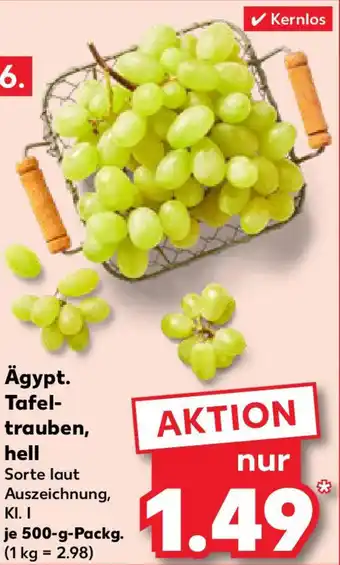 Kaufland Ägypt. Tafel- trauben, hell Angebot