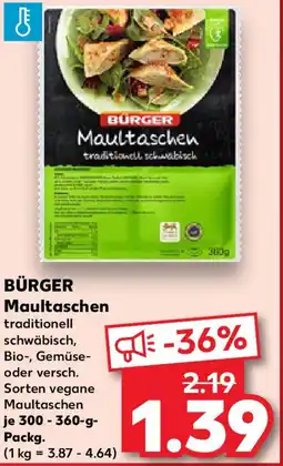 Kaufland BÜRGER Maultaschen Angebot