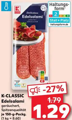 Kaufland K-CLASSIC Edelsalami Angebot