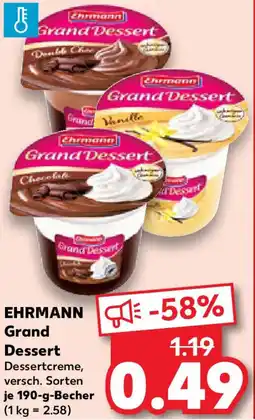 Kaufland EHRMANN Grand Dessert Angebot