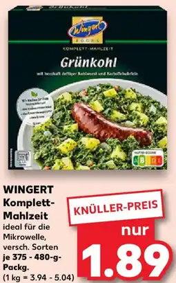 Kaufland WINGERT Komplett- Mahlzeit Angebot